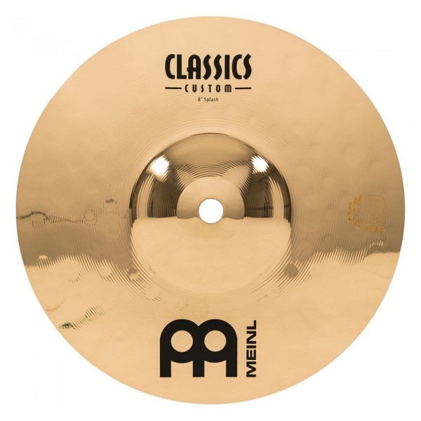 Meinl Classics Custom 8" Splash Cymbal & Gear4music Deluxe Weighted Cymbal Grabber Arm
