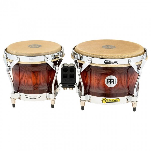 Meinl Percussion Free Ride Series Woodcraft Bongos Antique Mahogany