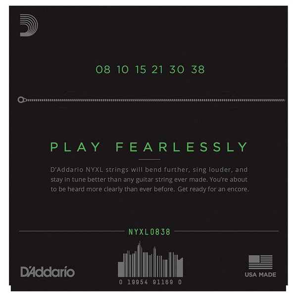 D'Addario NYXL1260 Nickel Wound, Extra Heavy, 12-60