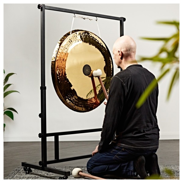 Gear4music Life 28 Inch Steel Gong with Carry Bag & Adjustable Stand