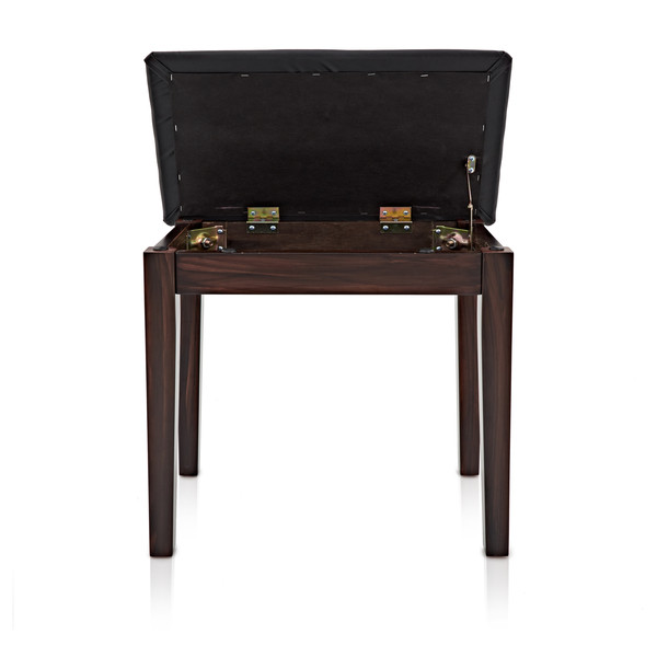 Piano Stool with Storage by Gear4music, Rosewood
