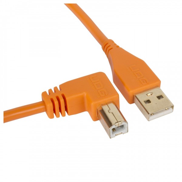 UDG Cable USB 2.0 (A-B) Angled 1M Orange