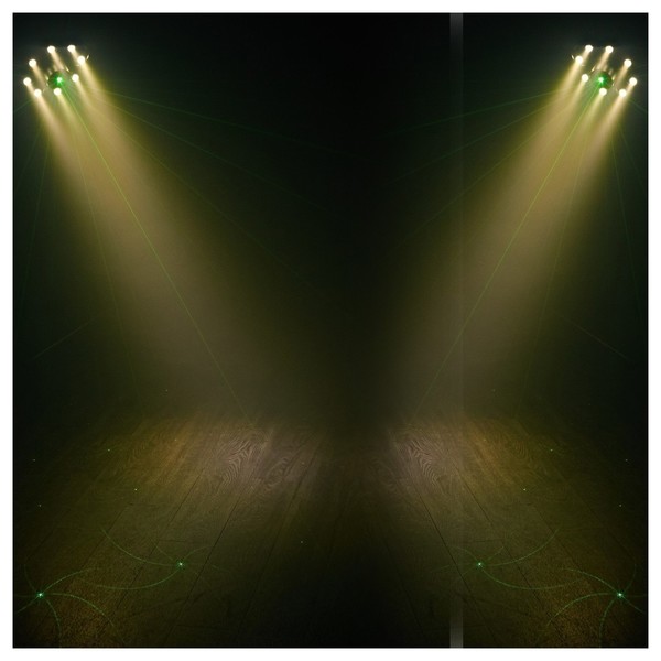 Stellar 66W Multi FX Lights by Gear4music, Pair