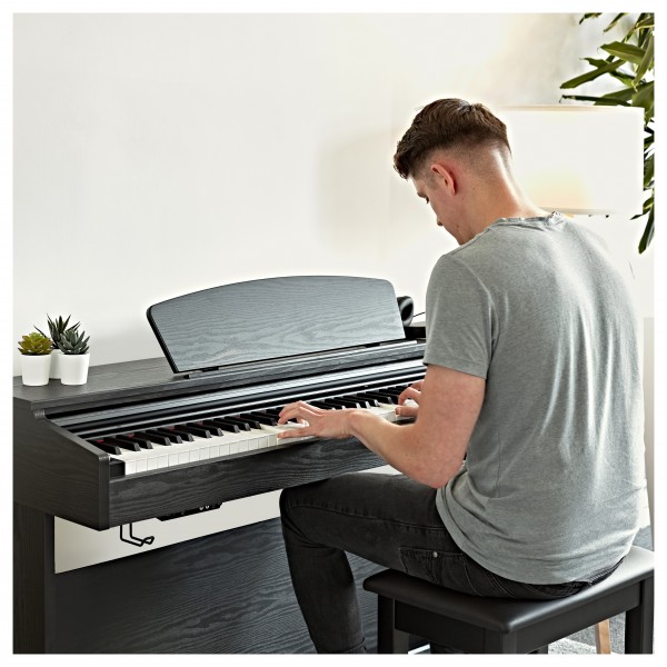 DP-10X Digital Piano by Gear4music + Accessory Pack, Matte Black