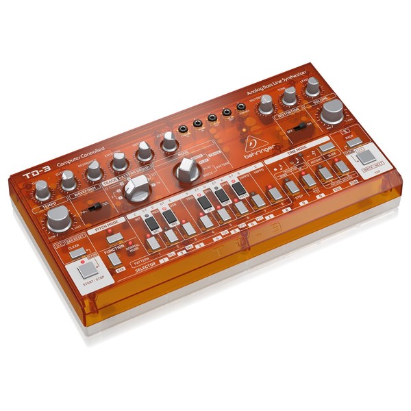 Behringer TD-3 Analog Bass Line Synthesizer, Transparent Orange