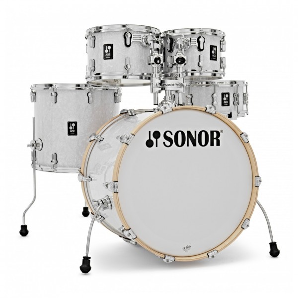 Sonor AQ2 22" 5pc Pro Drum Kit w/Cymbals, White Pearl