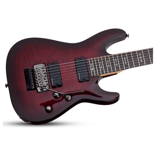 Schecter Demon 7 FR, Crimson Red Burst