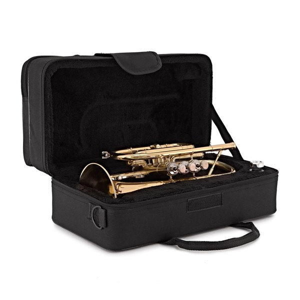 Student Cornet Beginner Pack by Gear4music, Light Gold