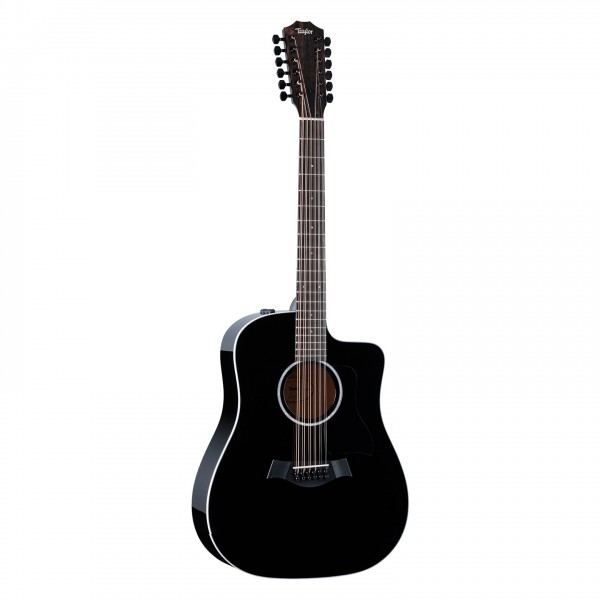 Taylor 250ce-BLK Plus 12-String Dreadnought Electro Acoustic, Black