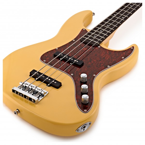 LA II Bass Guitar by Gear4music, Ivory