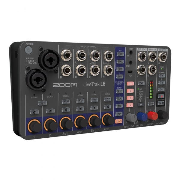 Zoom LiveTrak L-6 Compact Mixer and Multitrack Recorder