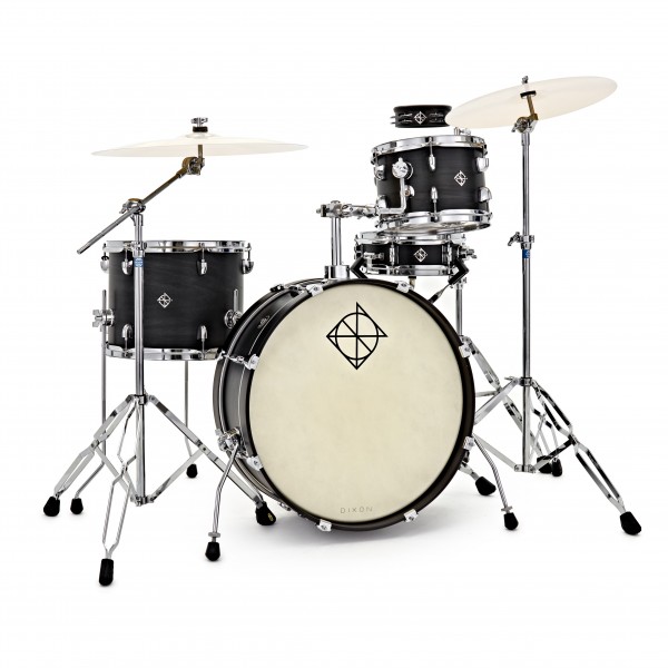 Dixon Drums 'Little Roomer' Gig Pack w/Hardware & Bags, Black Coal