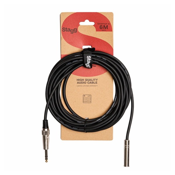 Stagg SAC6PS DL Balanced Stereo Jack Cable, 6m/20ft