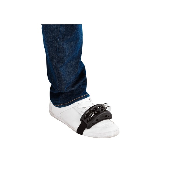 Meinl Percussion Compact Foot Tambourine, Black