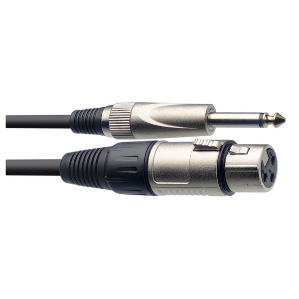 Stagg 6m Microphone Cable Female XLR to Jack, Black