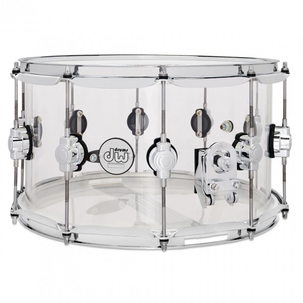 DW Design Series 14" x 8" Seamless Acrylic Snare Drum, Clear