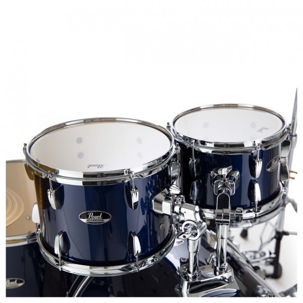 Pearl Roadshow 5pc USA Fusion Drum Kit w/3 Sabian Cymbals, Royal Blue