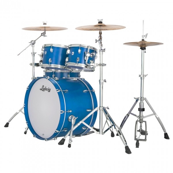 Ludwig Neusonic 22" MOD2 4pc Shell Pack, Satin Royal Blue