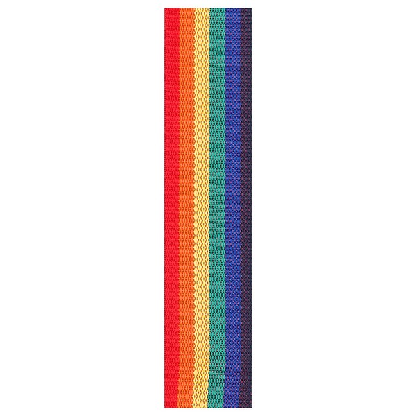 Planet Waves Polypropylene Guitar Strap , Rainbow