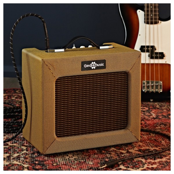 15W Tweed Bass Combo Amplifier by Gear4music