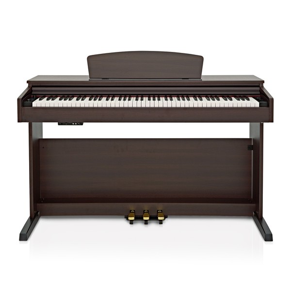 DP-10X Digital Piano by Gear4music + Piano Stool Pack, Dark RW