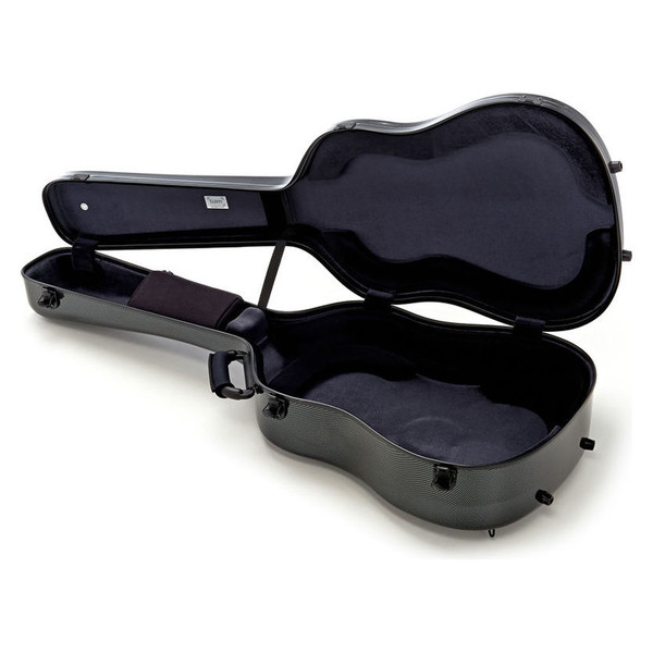 BAM 8003XL Hightech Acoustic Guitar Case, Black Carbon Look