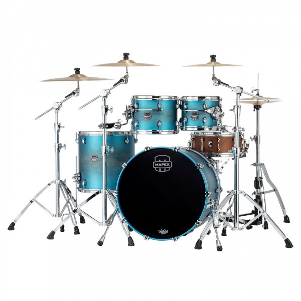 Mapex Saturn Evolution Maple/Walnut 22" 4pc, Azure Burst