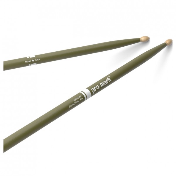 Promark Classic Forward 5A Hickory Drumsticks, Green