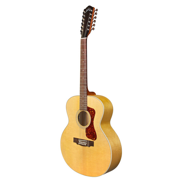 Guild F-2512E Jumbo Electro Acoustic Guitar, Natural