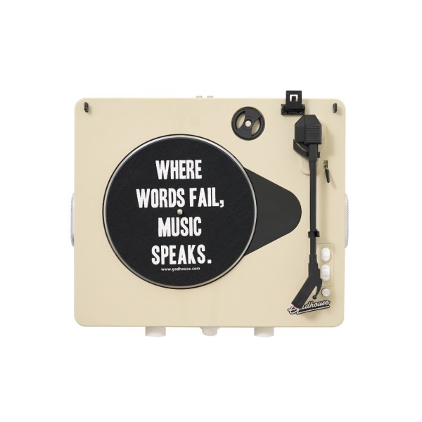 Gadhouse Brad MKII Record Player with Bluetooth, Ivory