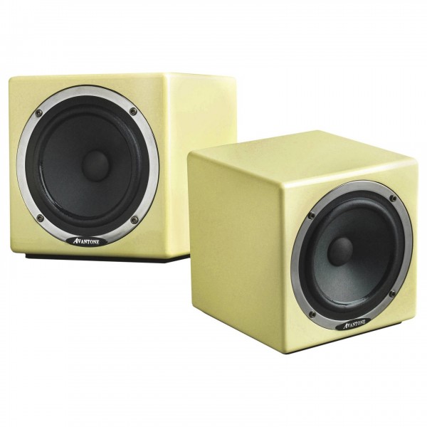 Avantone Mixcubes Active Studio Monitors, Butter Cream (Pair)