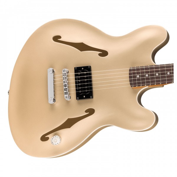 Fender Tom DeLonge Starcaster, RW Satin Shoreline Gold