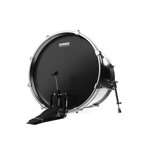 Evans Hydraulic Black Bass Drum Head, 22"