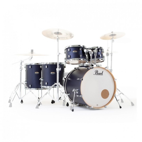 Pearl Decade Maple 6pc Pro Drum Kit w/Sabian XSRs, Ultramarine Velvet