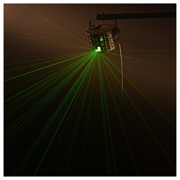 Cluster Derby Lights with Lasers by Gear4music, Pair