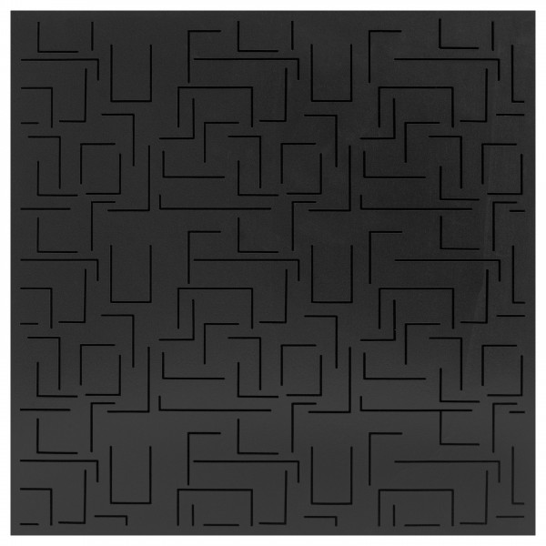 Sonitus Decosorber Natur Maze 8 Ebony (60x60x8cm), 6 Pack