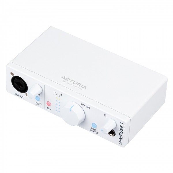 Arturia MiniFuse 1 USB Audio Interface, White