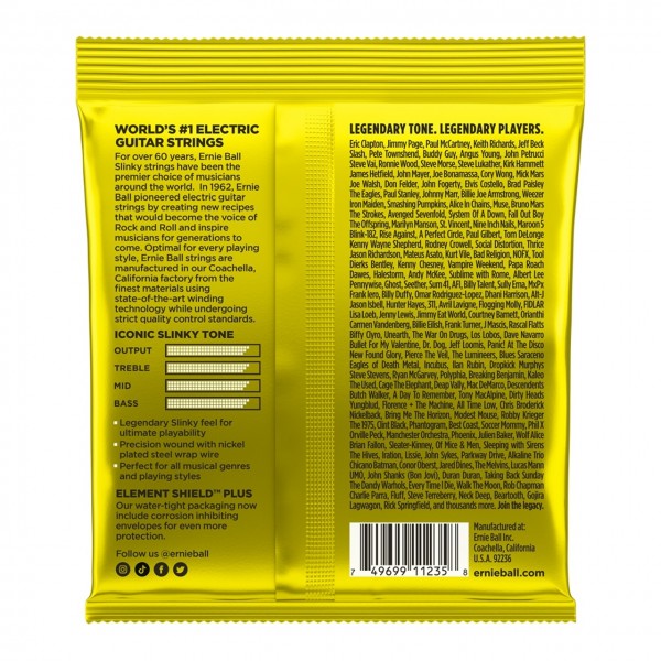 Ernie Ball P03627 Beefy Slinky, 11-54 (3 Set Pack)