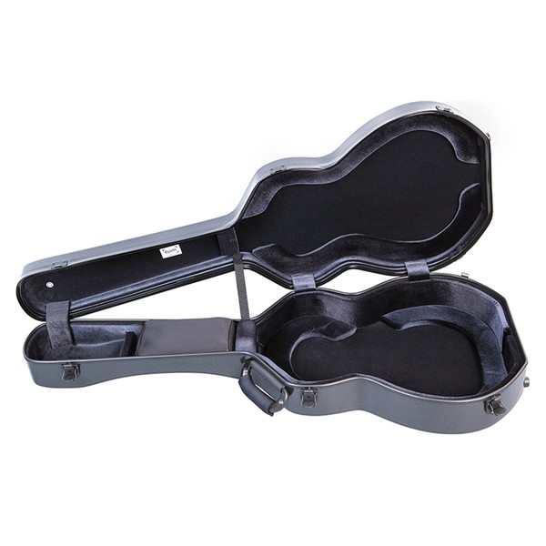 BAM 8007XL Hightech 000 Guitar Case, Black Carbon