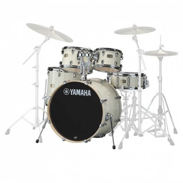 Yamaha Stage Custom Birch 20" 5pc Shell Pack w/Bags, Classic White