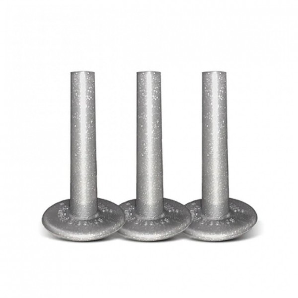 No Nuts Cymbal Sleeves 3pk w/CymRings, Silver