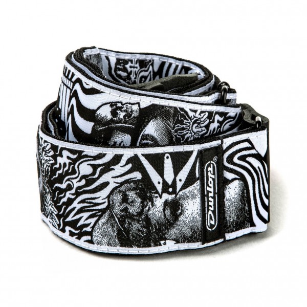 Dunlop ILD04 ILOVEDUST Guitar Strap, Skulls