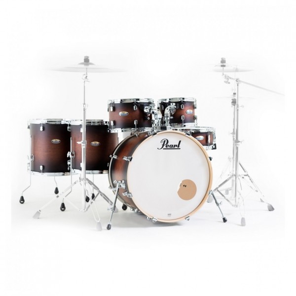 Pearl Decade Maple 6pc Pro Drum Kit w/Sabian XSRs, Satin Brown Burst