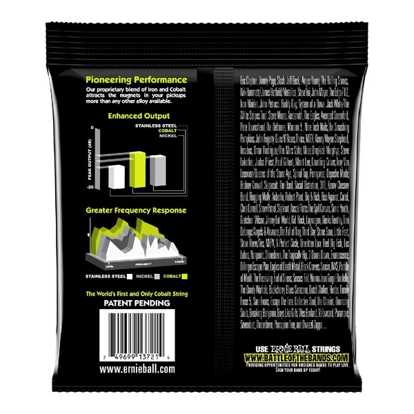 Ernie Ball 3721 Cobalt Regular Slinky 3 Pack, 10-46