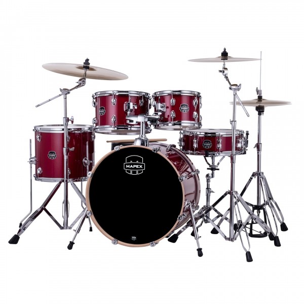 Mapex Venus 20" 5pc Drum Kit, Crimson Red Sparkle
