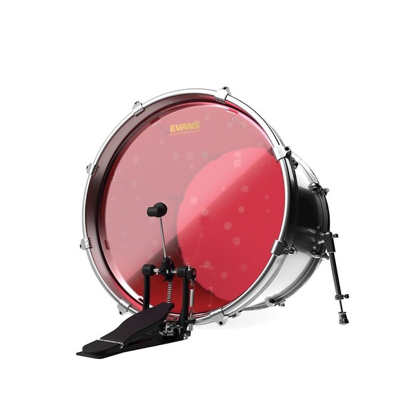 Evans Hydraulic Red Bass Drum Head, 22"