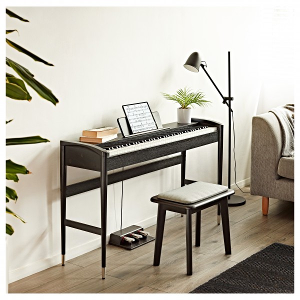 Keynote Contemporary Digital Piano with Bluetooth by Gear4music, Matte Black
