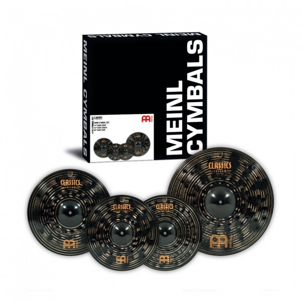 Meinl Classics Custom Dark Cymbal Set Plus Backpack Bundle