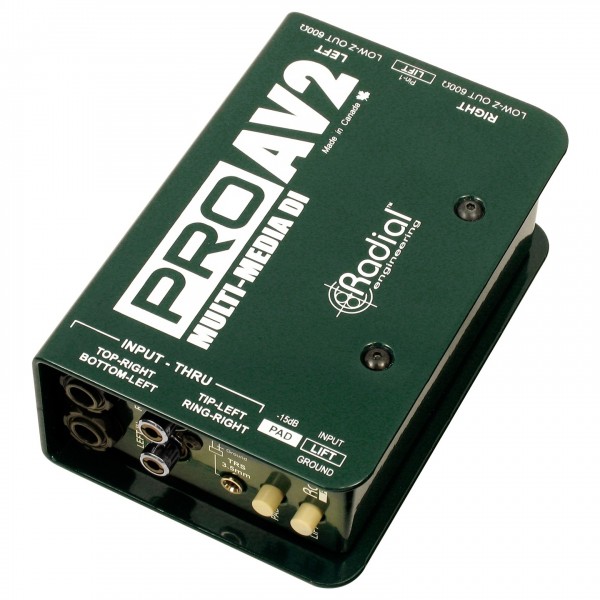 Radial ProAV2 Stereo Multimedia DI Box
