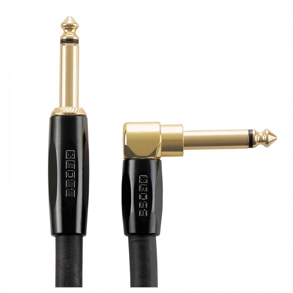 Boss BIC-P10A Premium Angled Instrument Cable, 10ft/3m